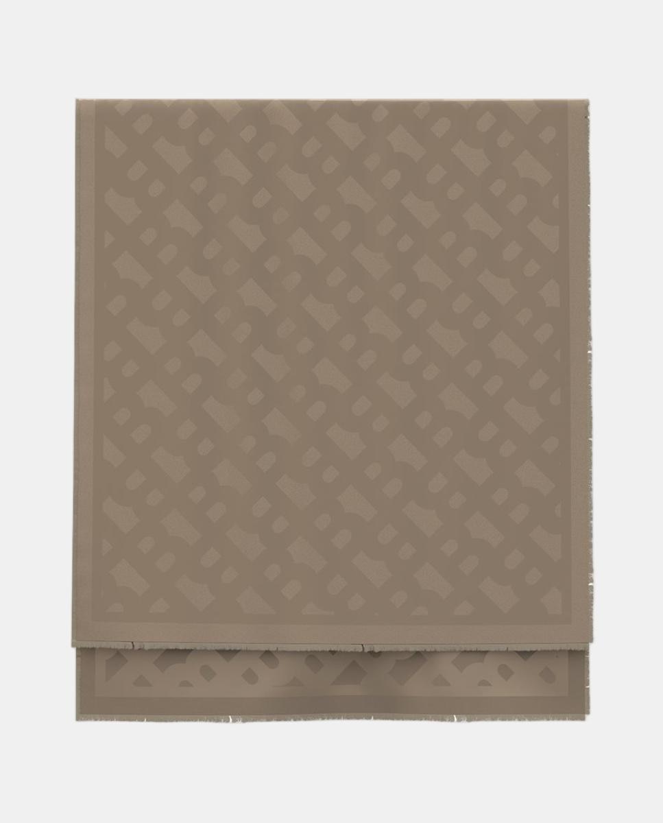 Lenço de Modal com Estampado Castanho-2