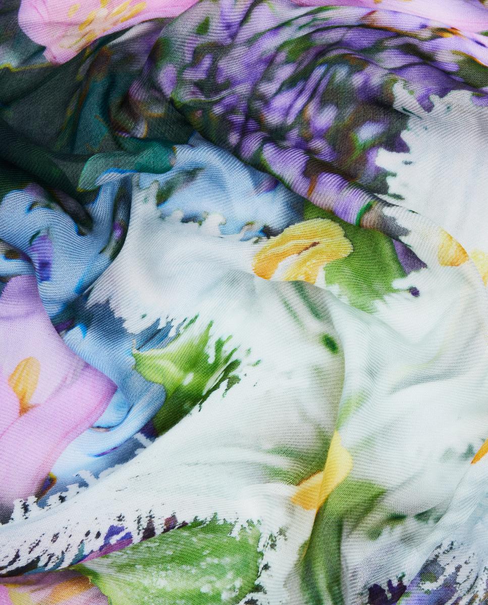 Écharpe Retangular Garden Azul-claro-3