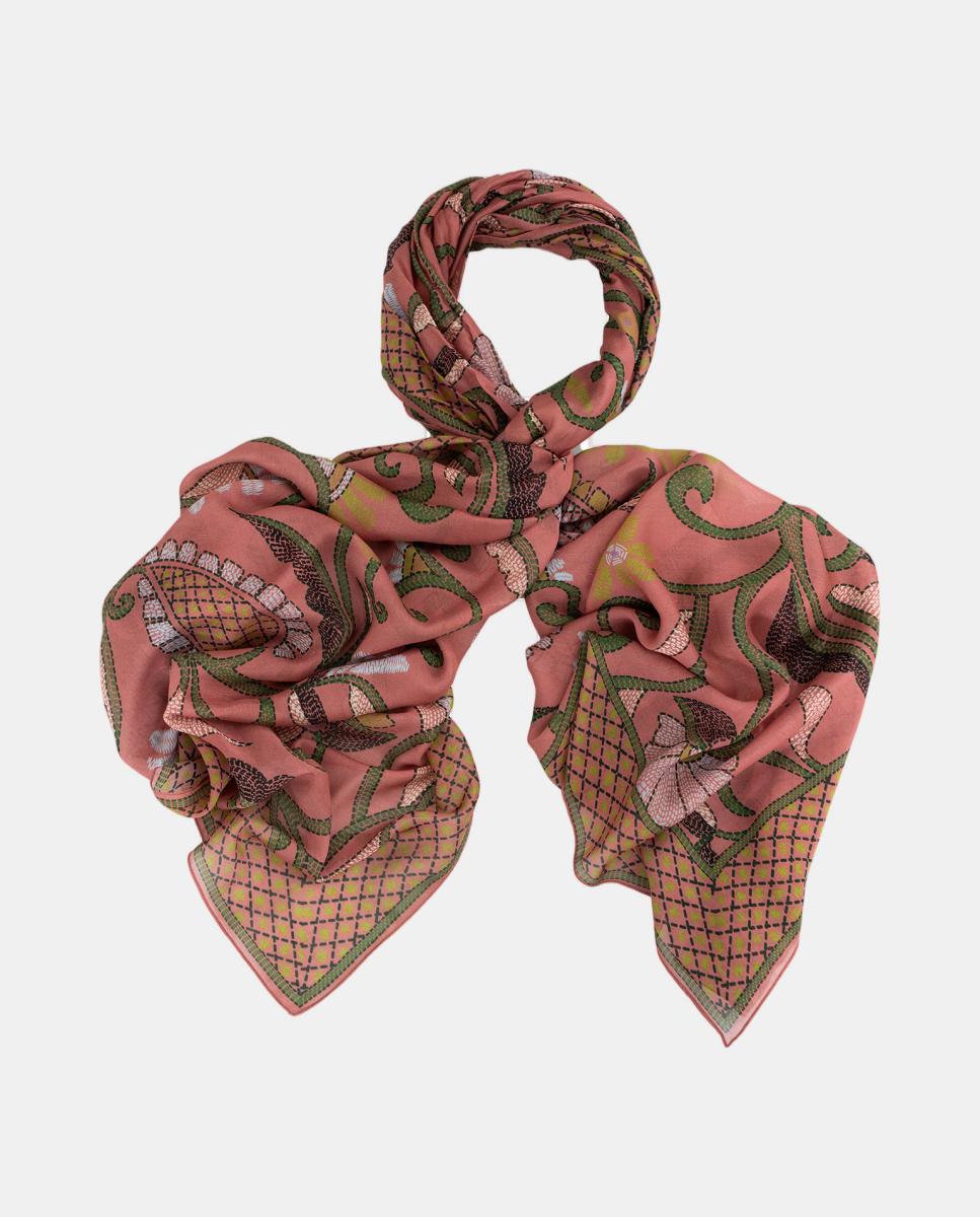 Écharpe Giant Kantha - Rosa Rosa-1