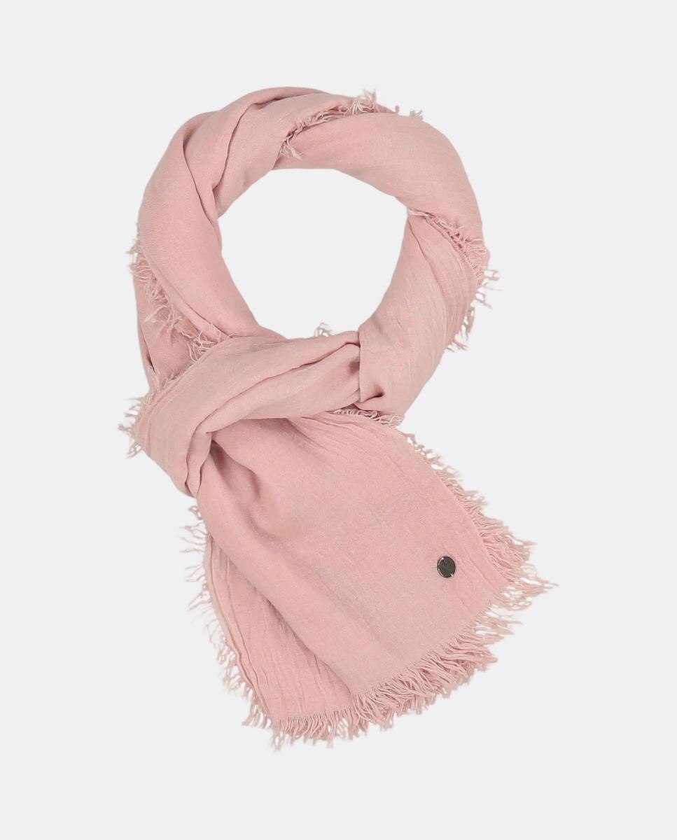 Estola lisa com poliéster e viscose Coral-3