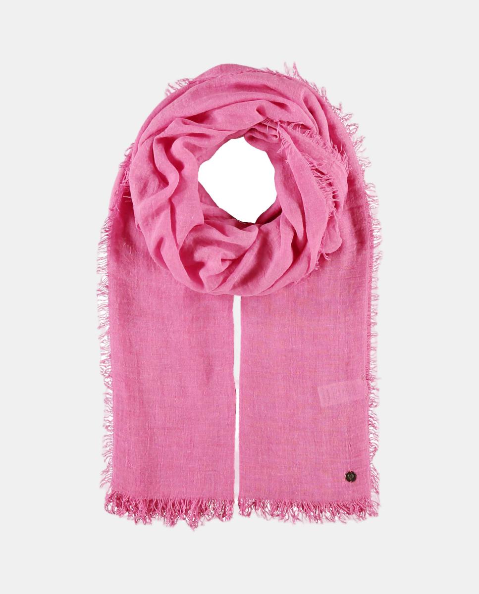 Estola lisa com poliéster e viscose Rosa-2