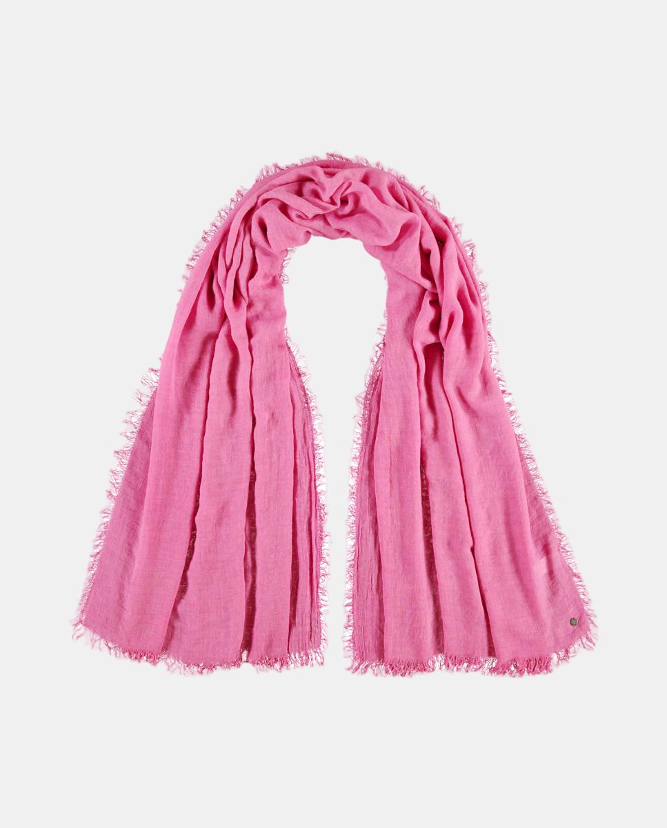 Estola lisa com poliéster e viscose Rosa-5