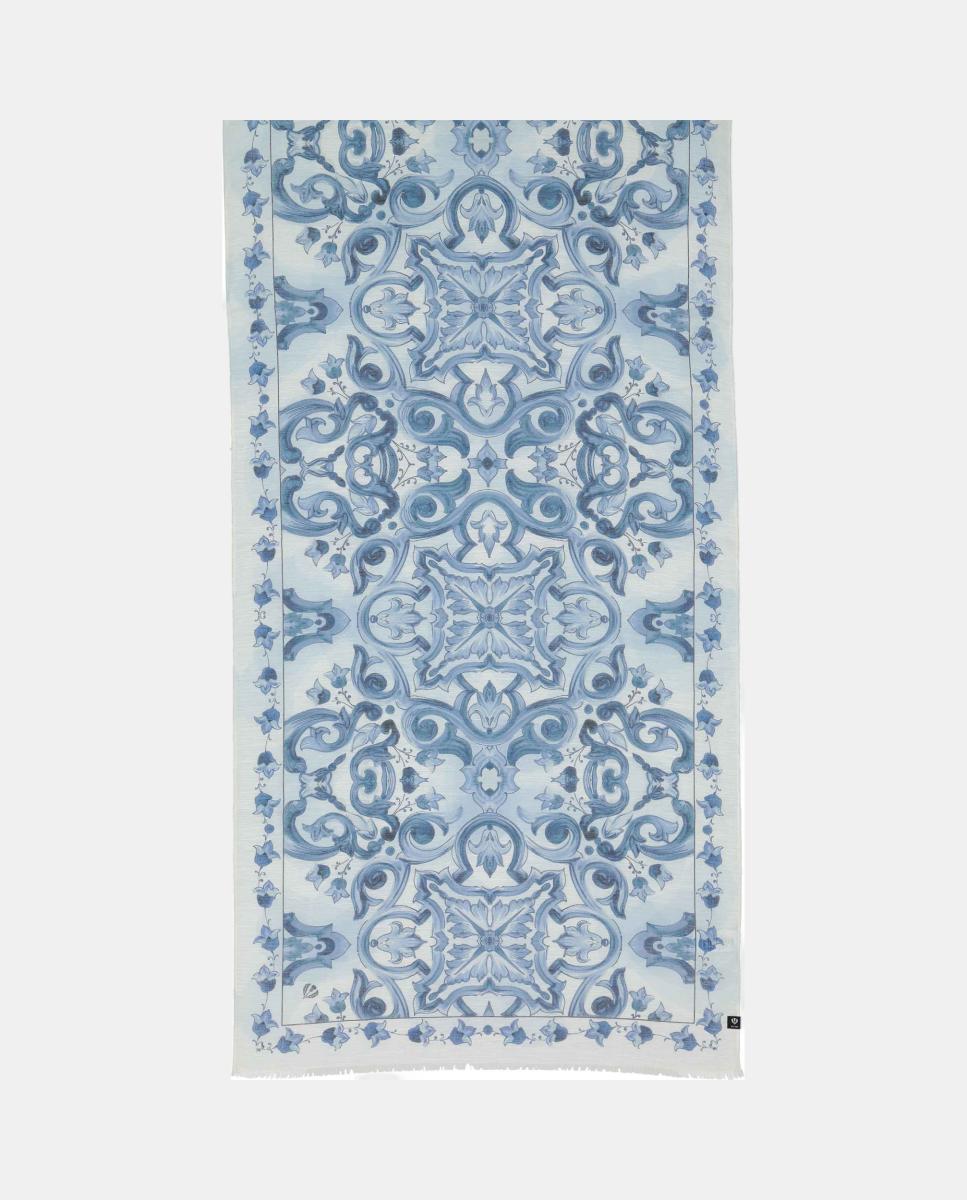 Imagem 0 de Estola lisa com poliéster e viscose