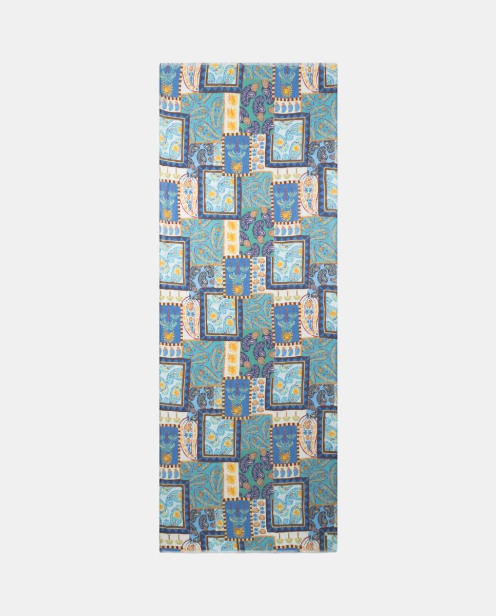 Imagem 0 de Cachecol de Algodão Puro às Riscas