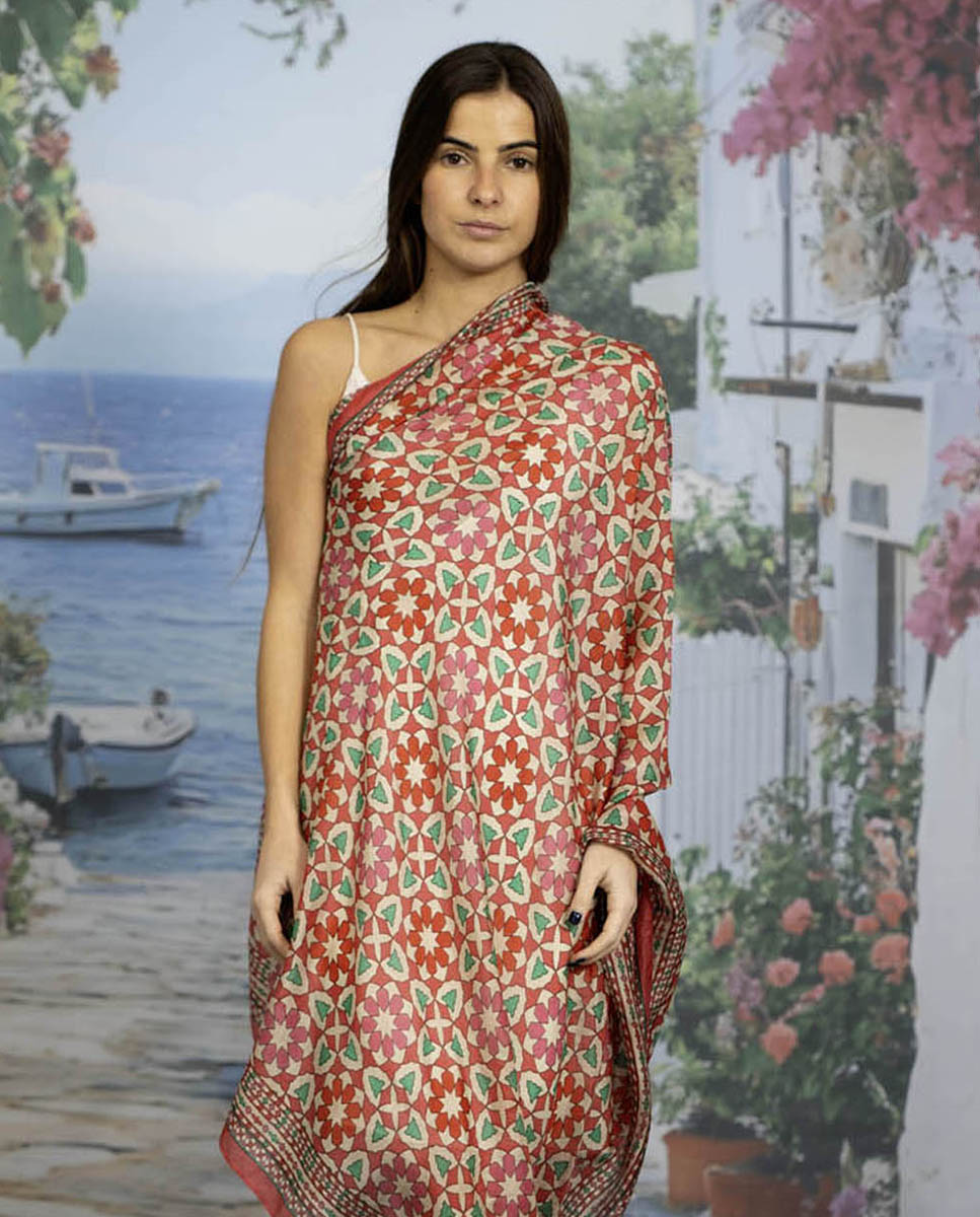 Imagem 0 de Lenço de seda estampado