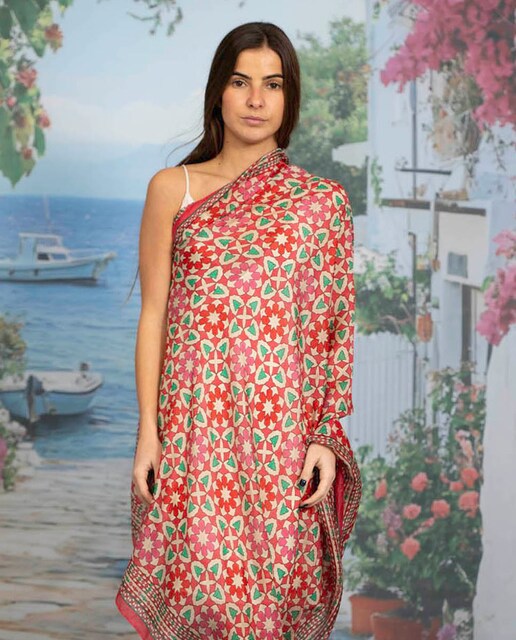 Imagem 0 de Lenço de seda estampado