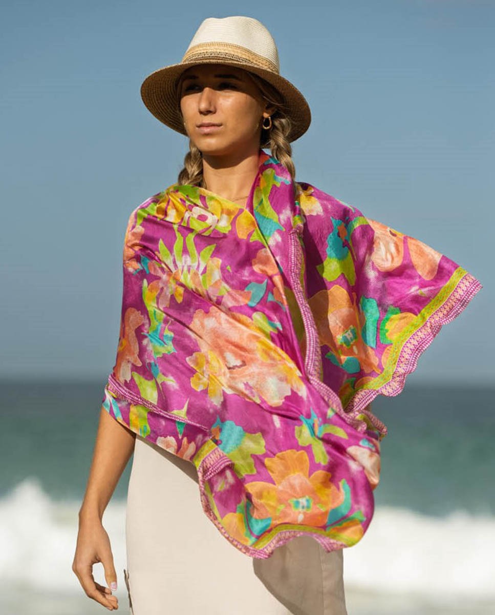 Imagem 0 de Lenço de seda estampado