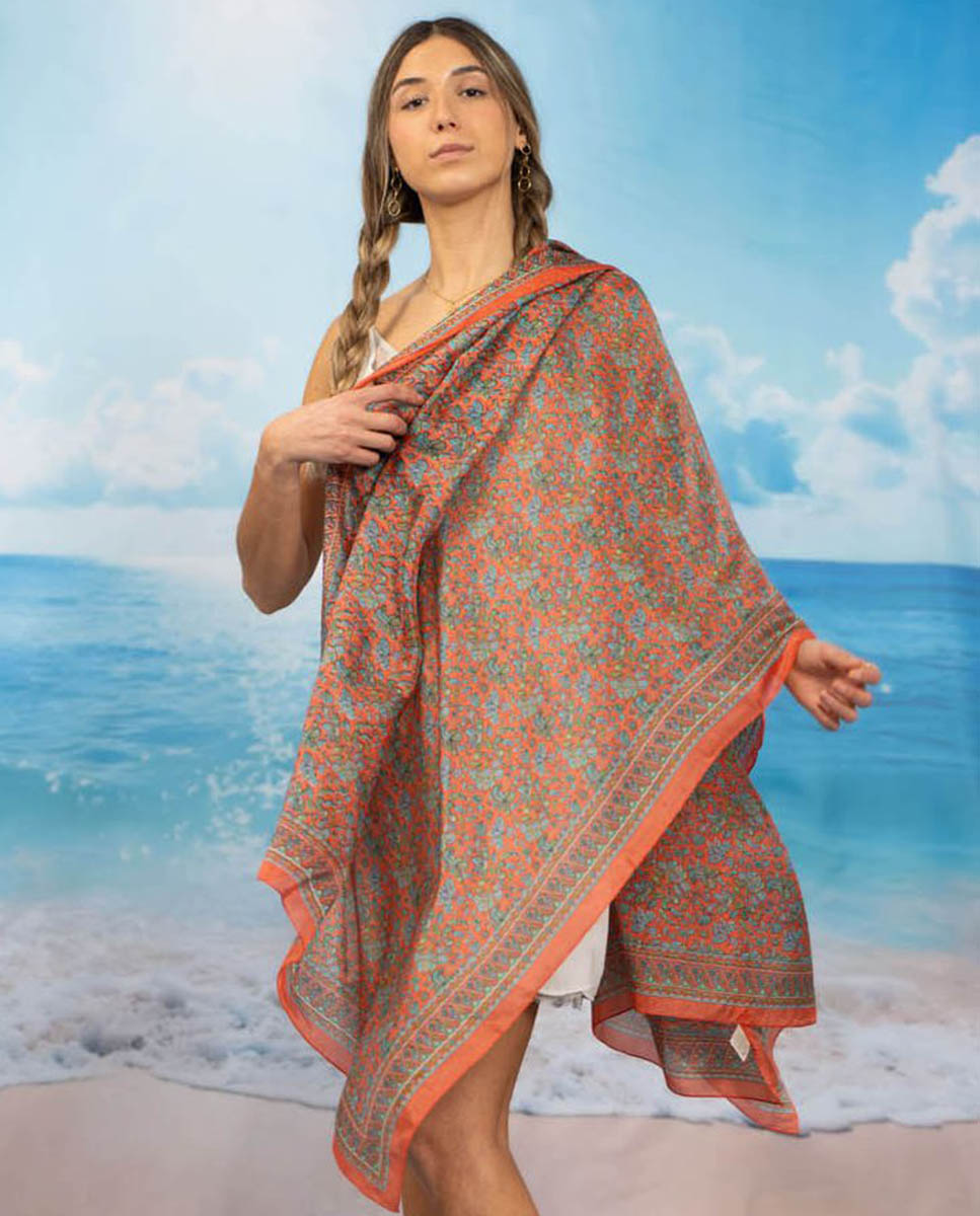 Imagem 0 de Lenço de seda estampado