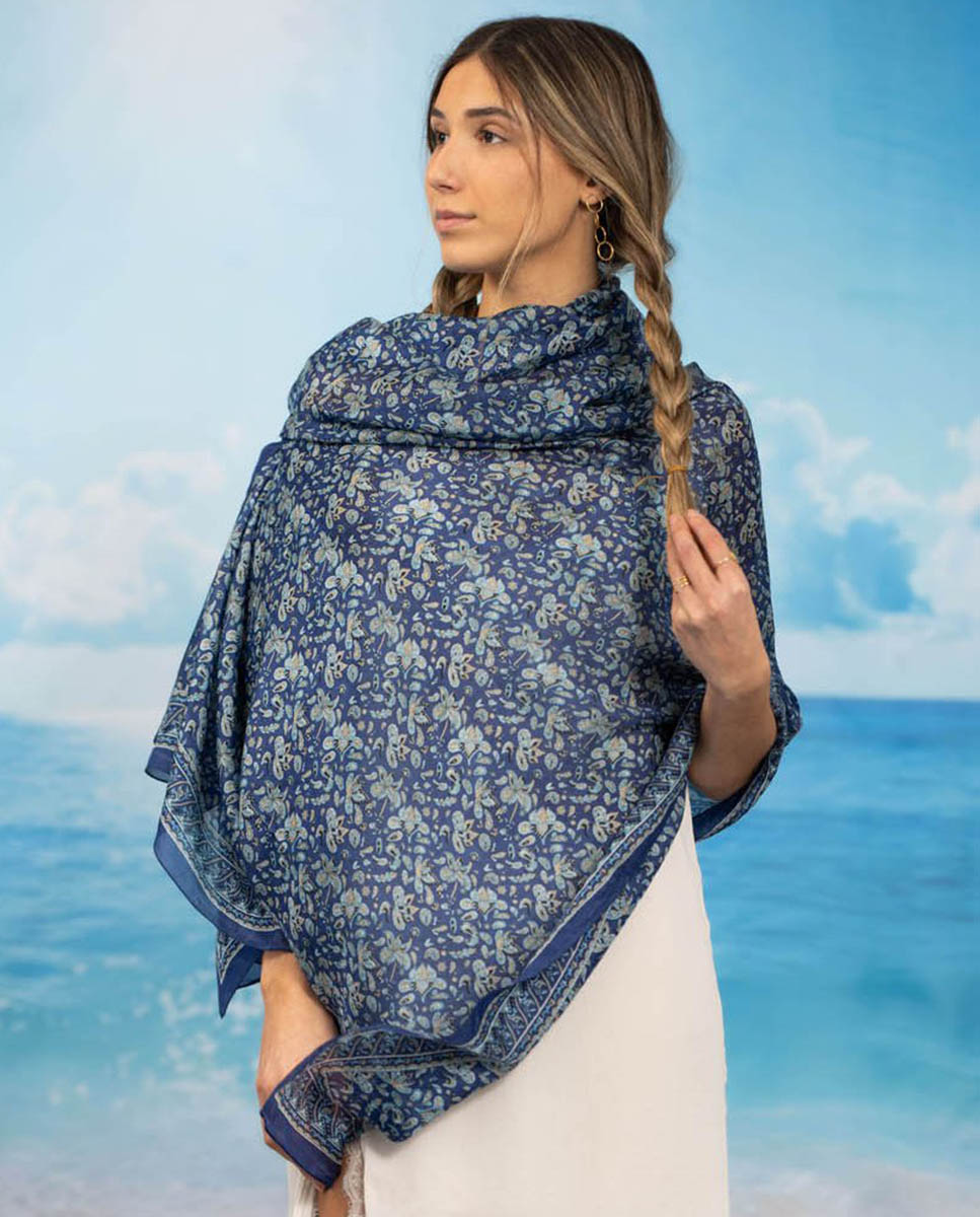 Imagem 0 de Lenço de seda estampado