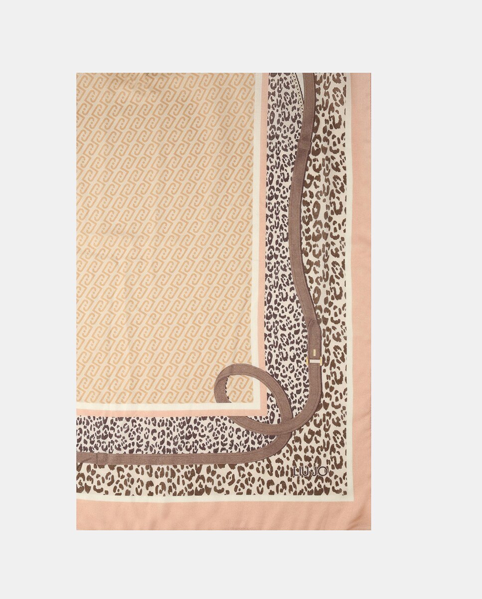Imagem 0 de Estola com Animal Print e Cinto