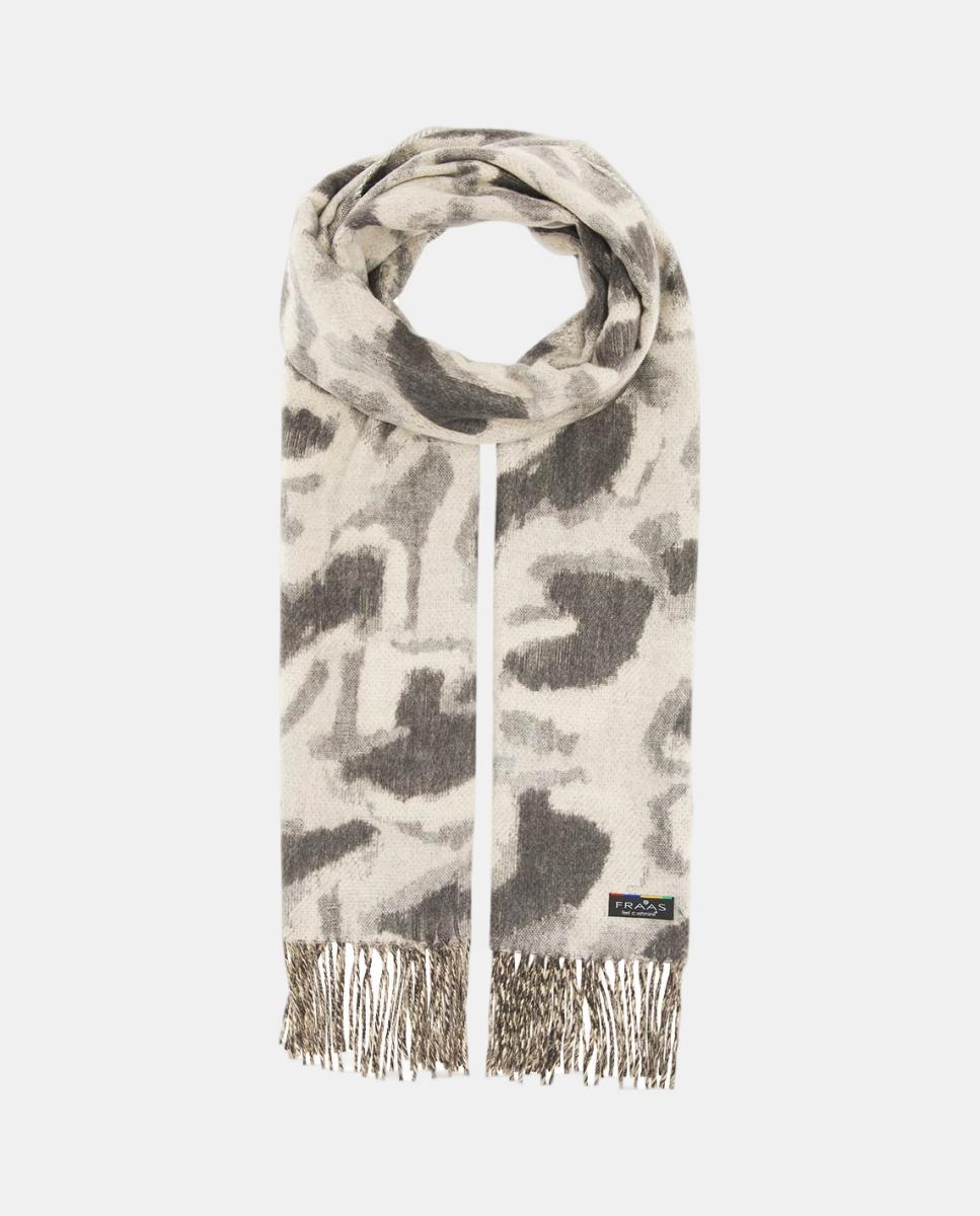 Bufanda estampado animal - V.Fraas - Blanco Blanco-2