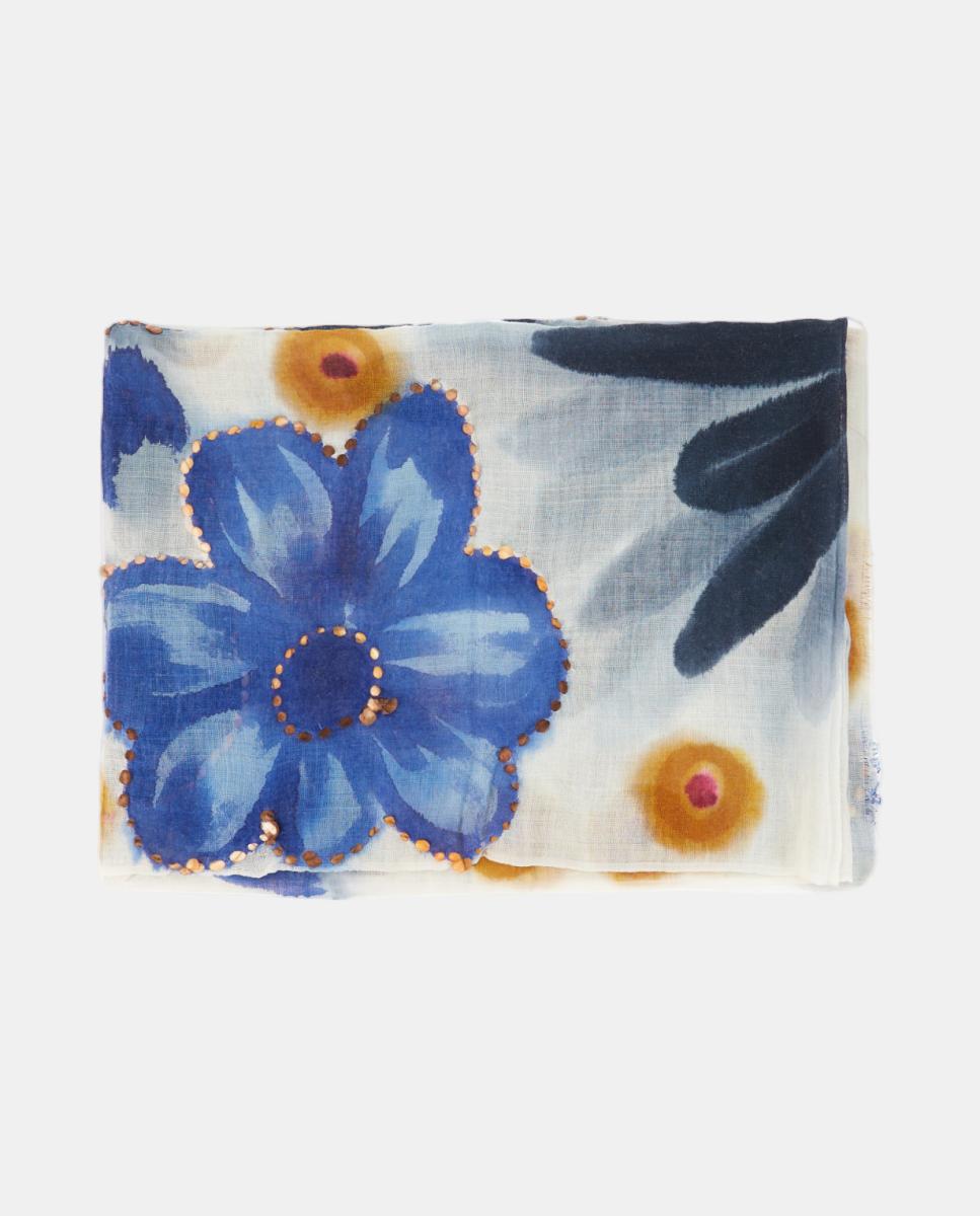 Imagem 0 de Lenço de lã com estampado floral