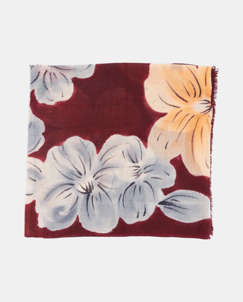 Imagem 0 de Lenço de lã com estampado floral