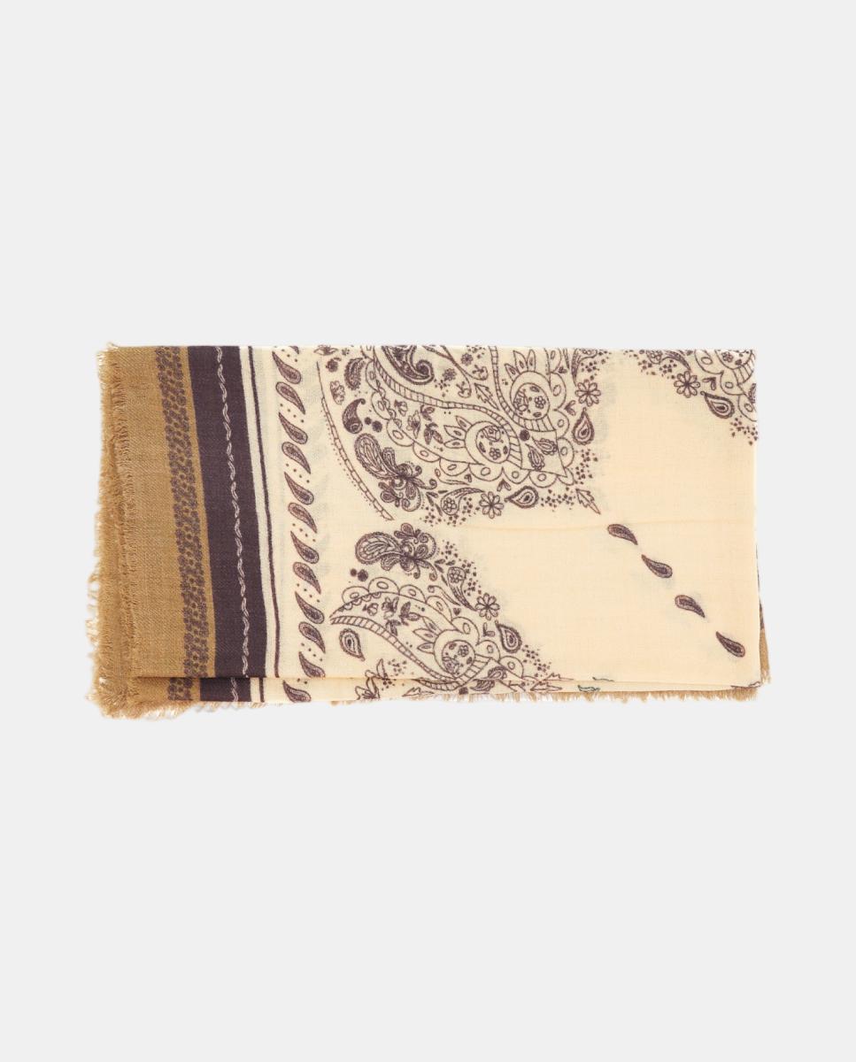 Imagem 0 de Lenço de lã com estampado paisley