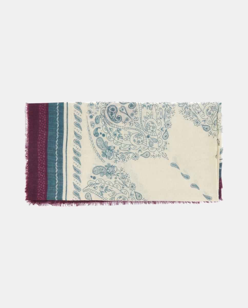Imagem 0 de Lenço de lã com estampado paisley