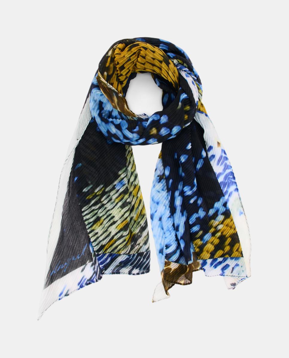 Imagen 2 de Foulard Rectangular Estampado - Desigual - Negro Negro