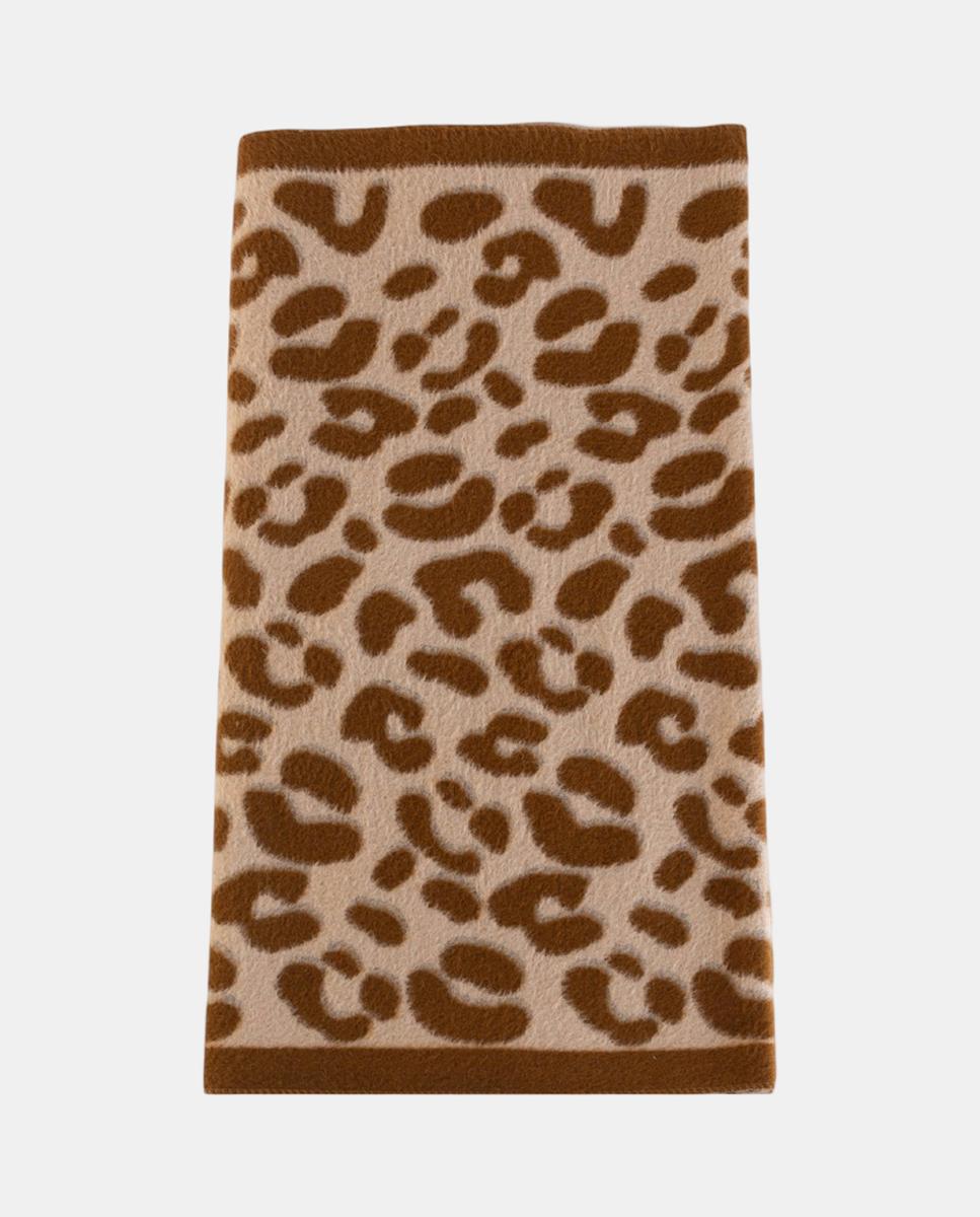Imagem 0 de Écharpe Retangular de Jacquard com Animal Print