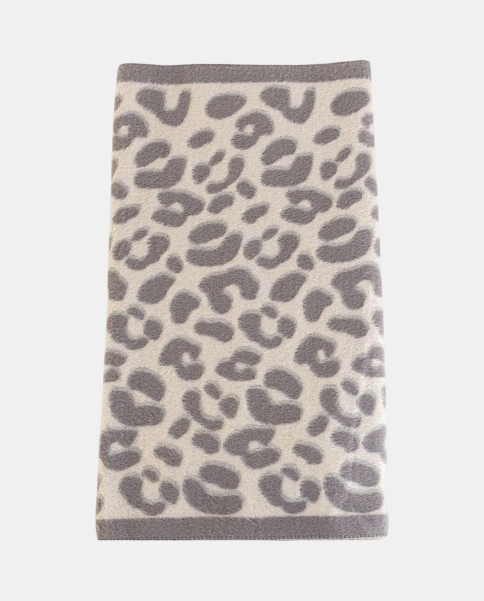 Imagem 0 de Écharpe Retangular de Jacquard com Animal Print