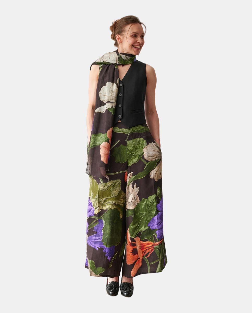 Écharpe - Nasturtium Black Preto-3