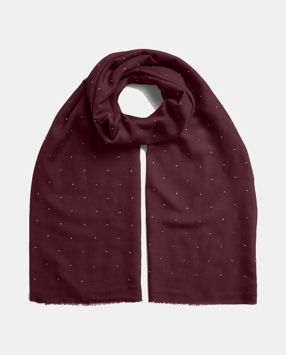 Pañuelo con strass - Pieces - Granate Granate-1