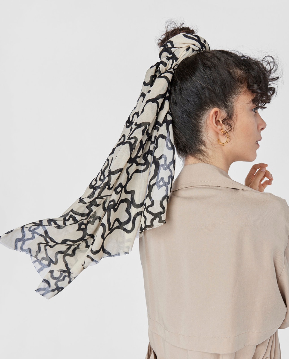 Imagen 4 de Foulard Tous Kaos. - Beige Beige