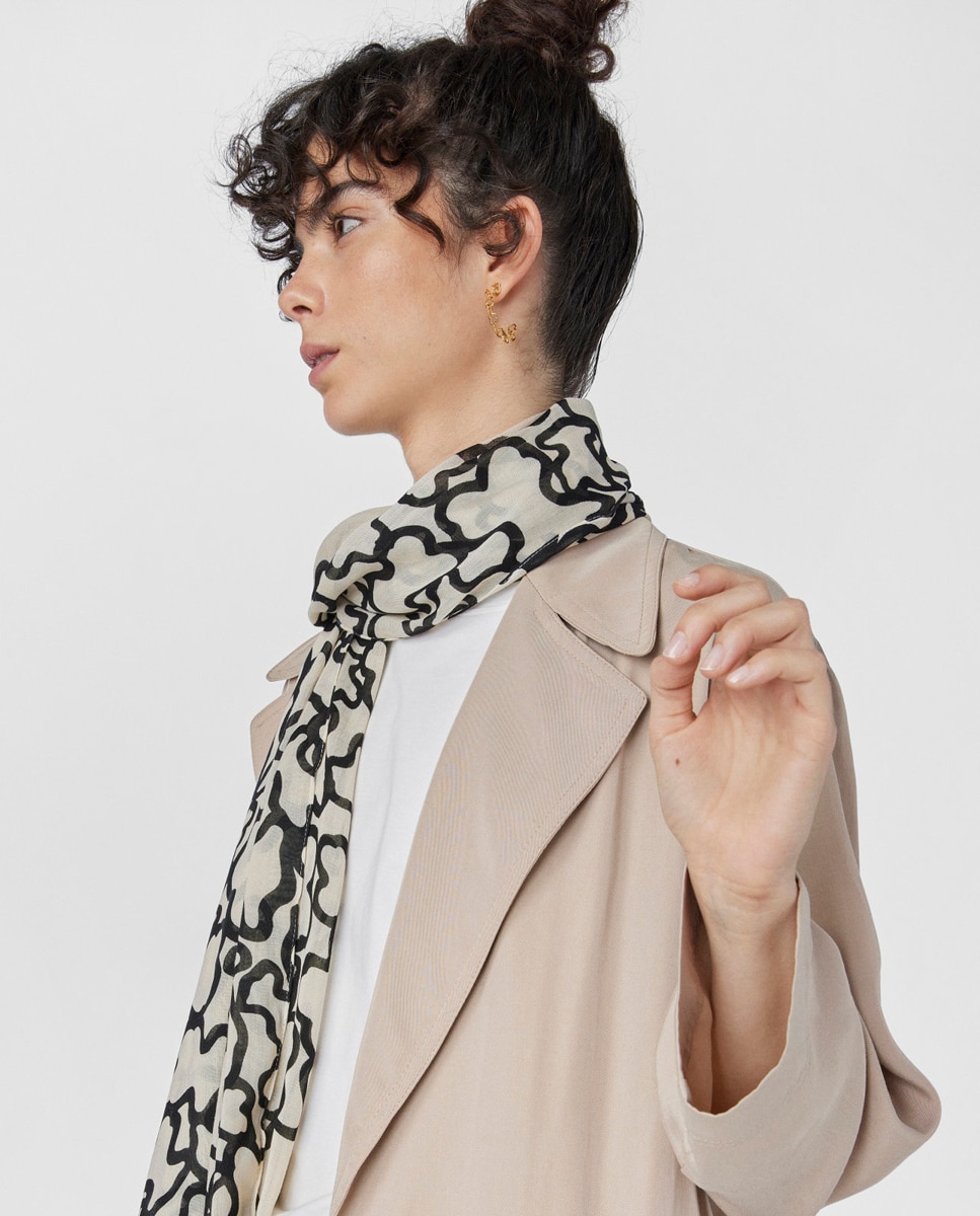 Imagen 5 de Foulard Tous Kaos. - Beige Beige