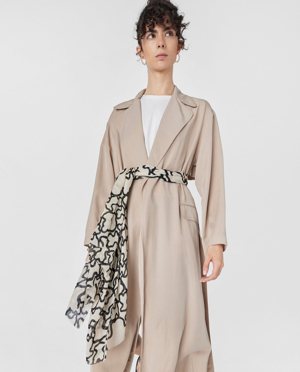 Imagen 6 de Foulard Tous Kaos. - Beige Beige