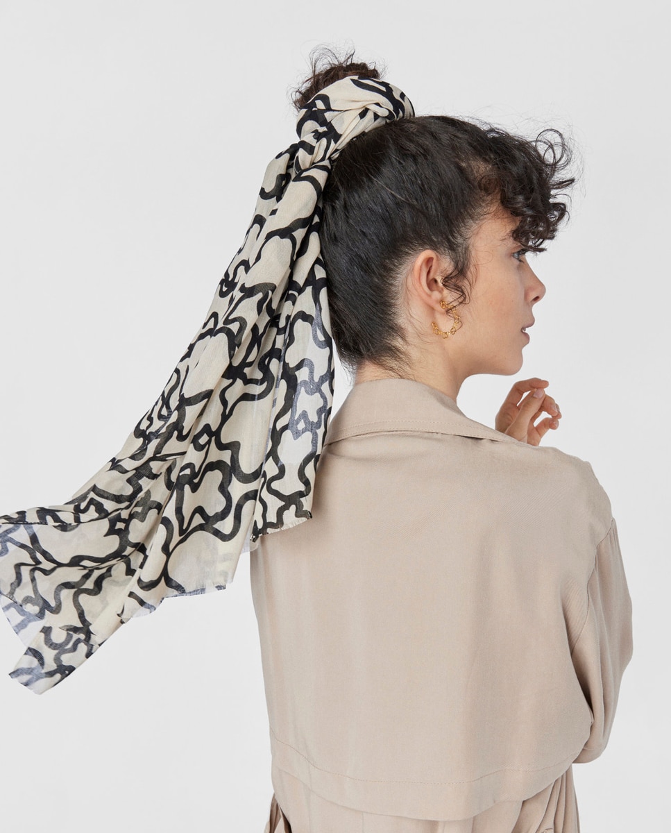 Imagen 8 de Foulard Tous Kaos. - Beige Beige