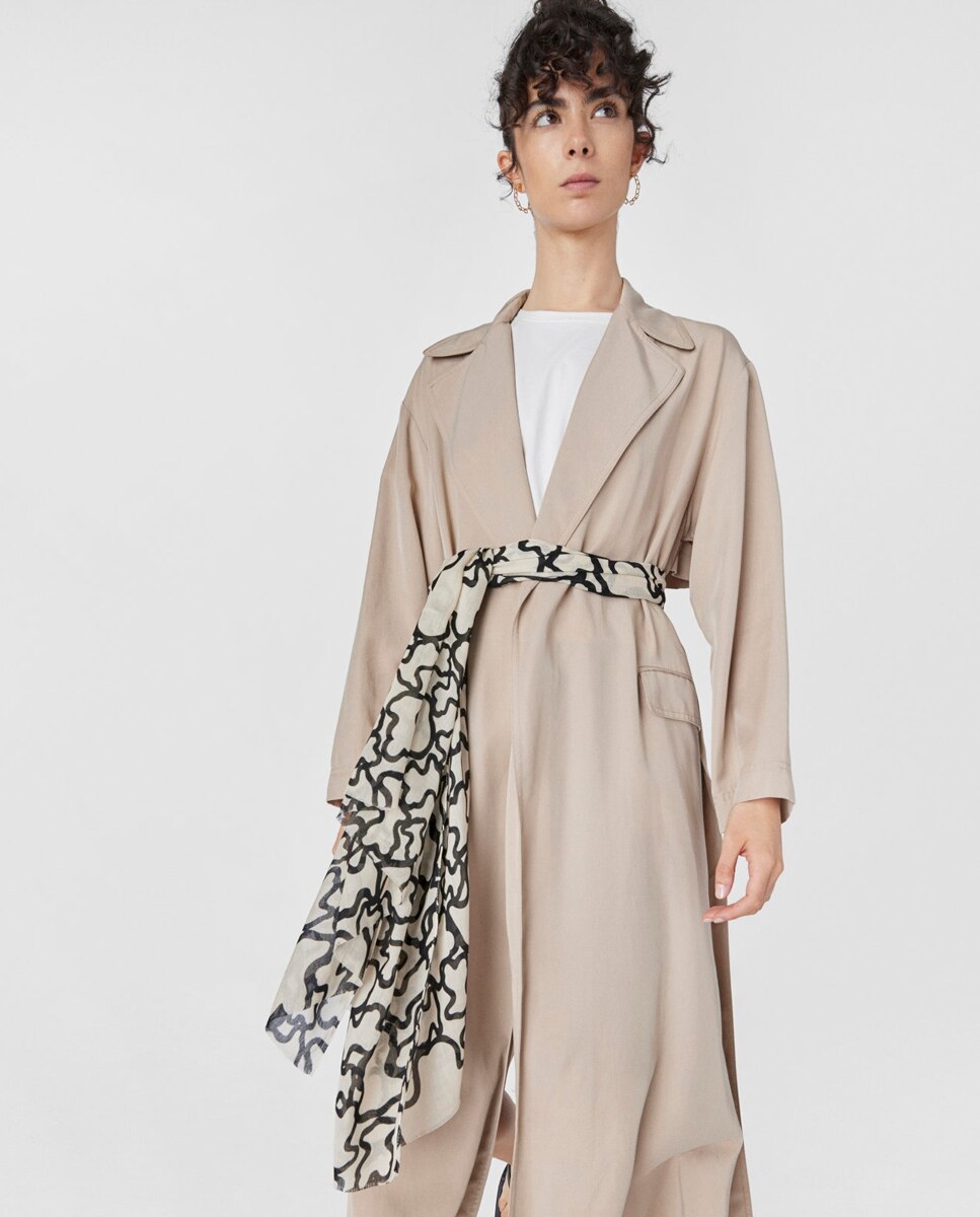 Imagen 9 de Foulard Tous Kaos. - Beige Beige
