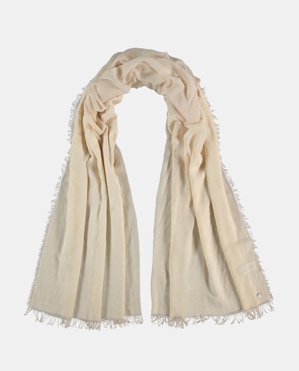 Écharpe com Franjas - Creme Creme-4