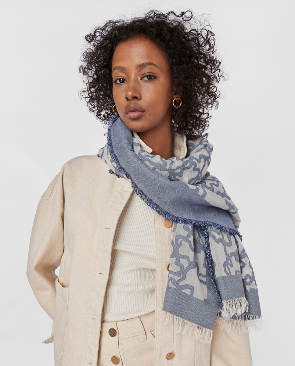 Imagen 2 de Foulard en color jeans TOUS Kaos - Azul marino Azul marino