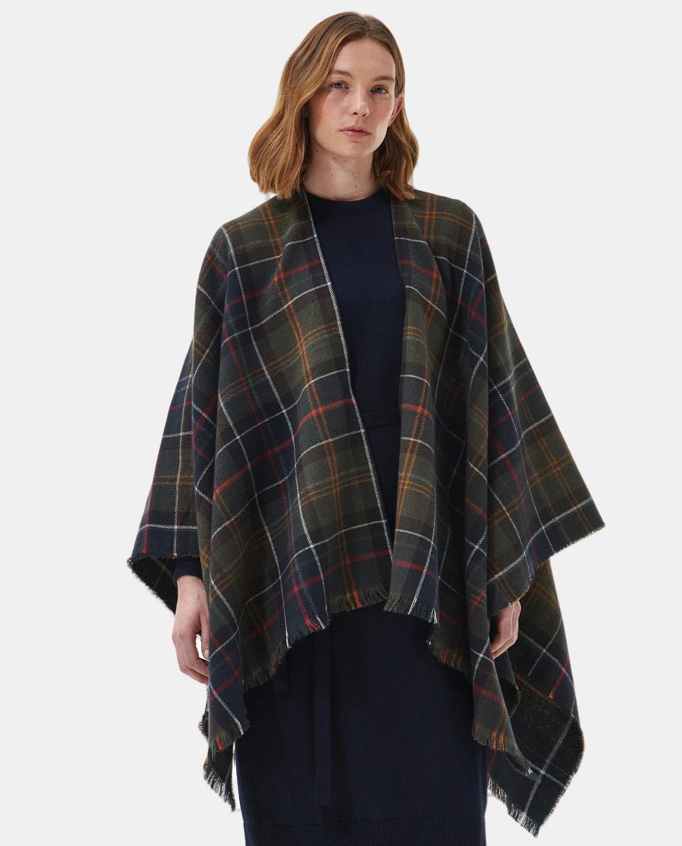 Barbour - Poncho de cuadros.
