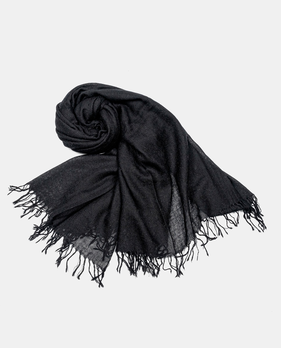 Écharpe 100% Caxemira - Preto Preto-2
