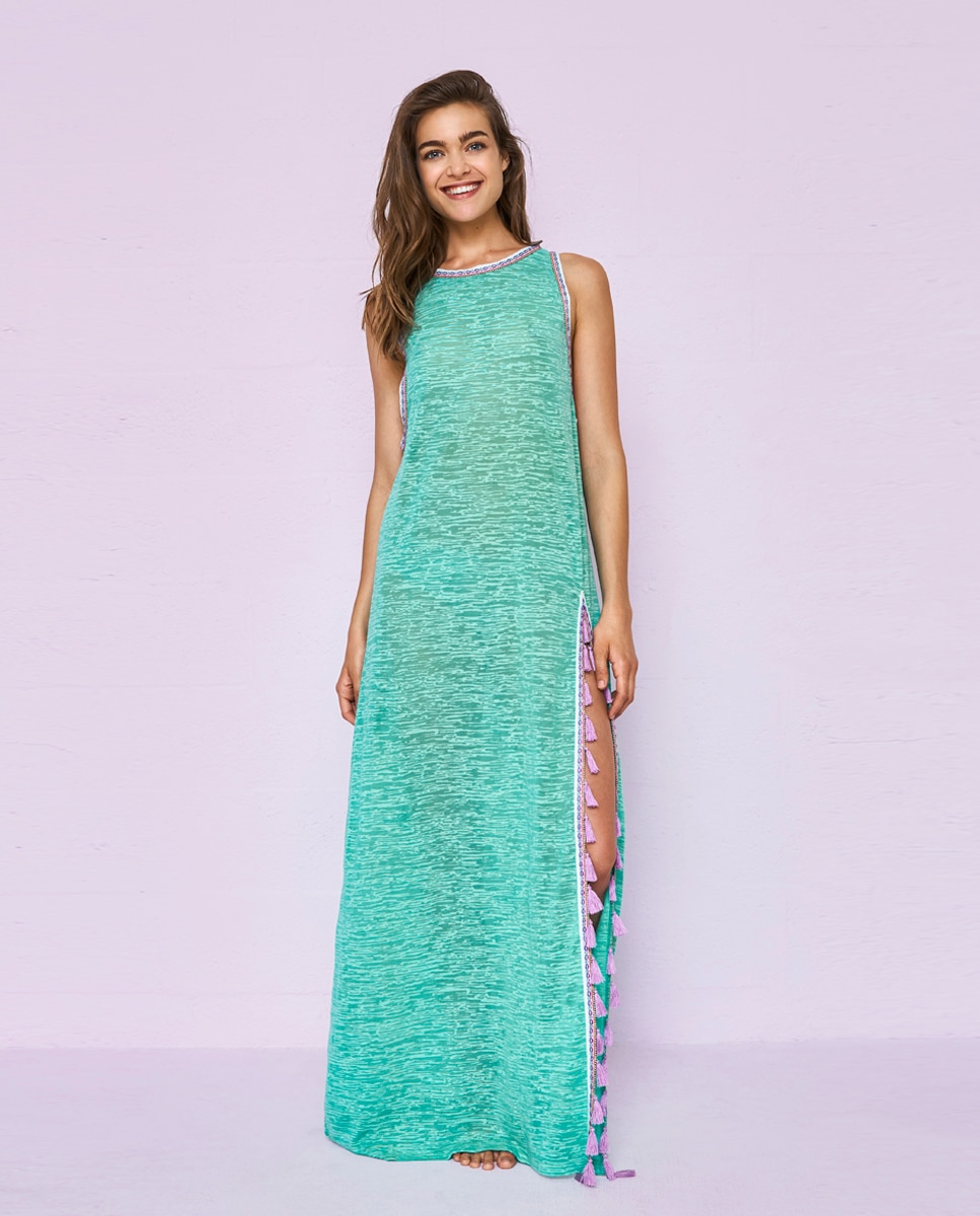 Imagem 0 de Kaftan Comprido com Abertura