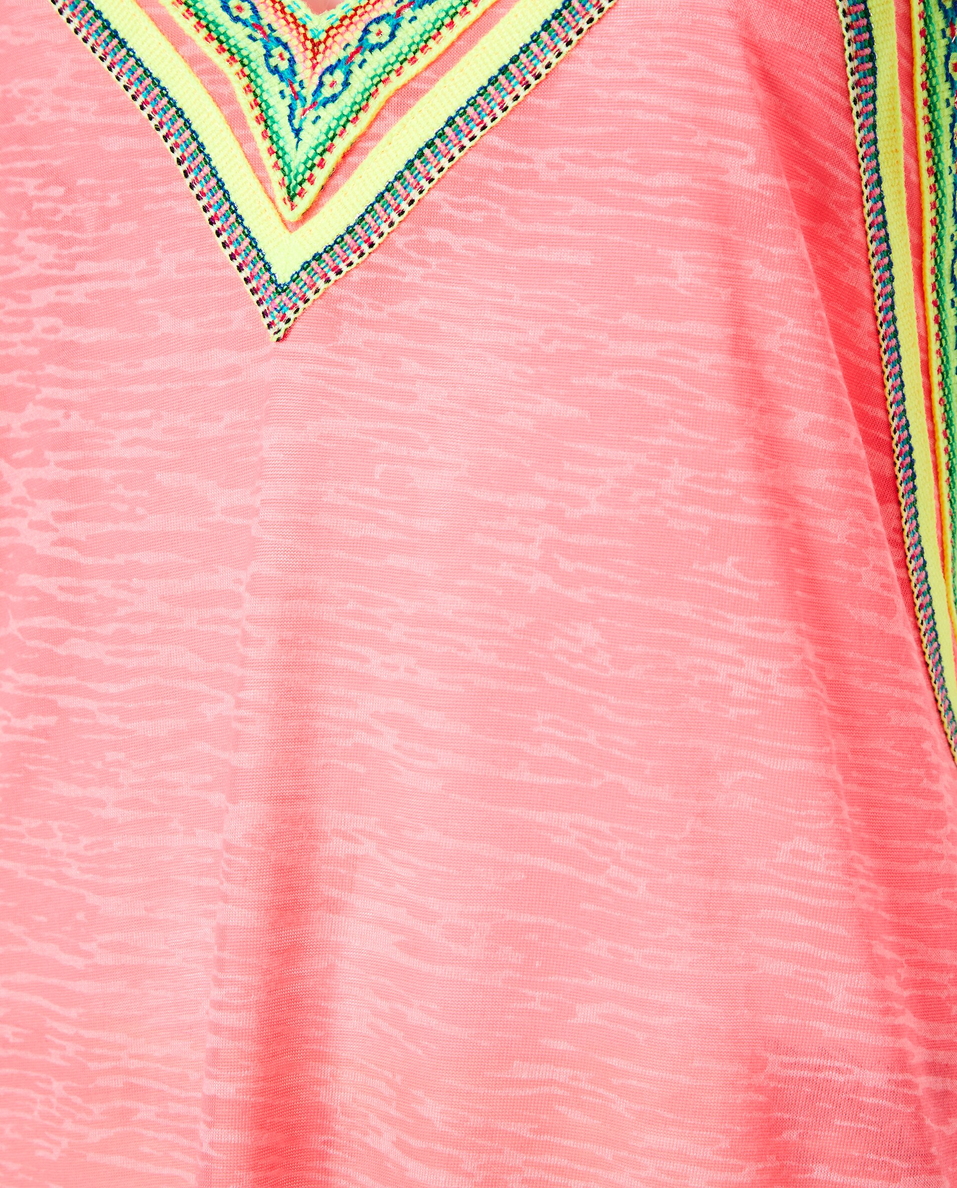 Kaftan Comprido Liso Rosa-5