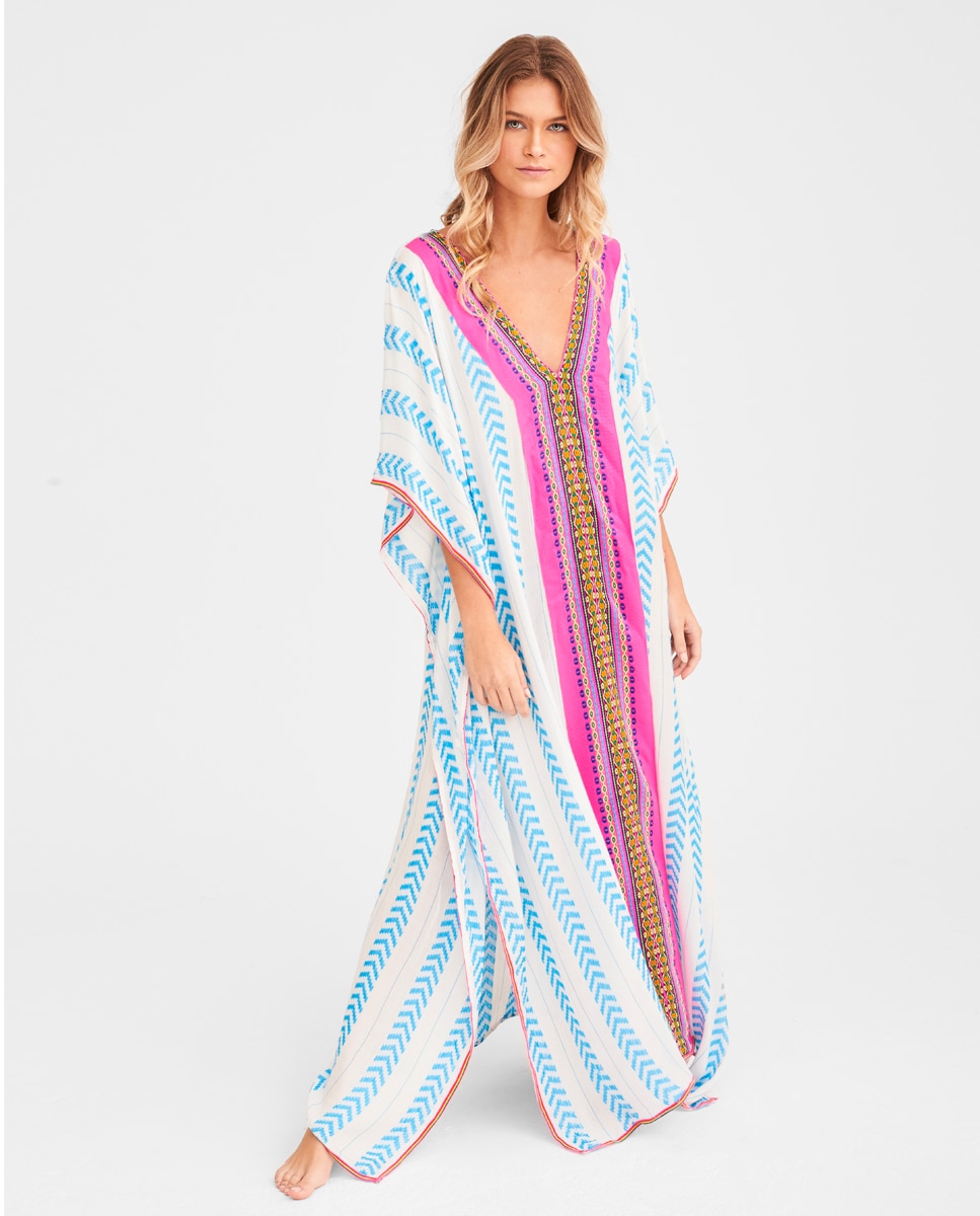 Imagem 0 de Kaftan com Motivo Étnico