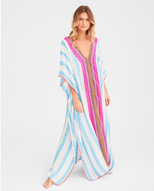 Imagem 0 de Kaftan com Motivo Étnico