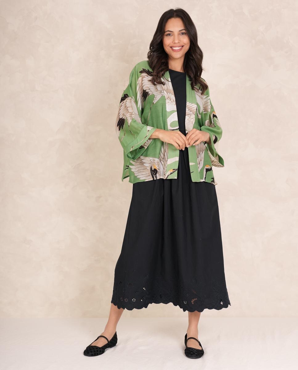 Kimono Curto Verde-1
