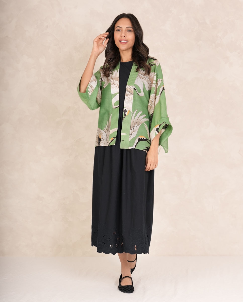 Kimono Curto Verde-3