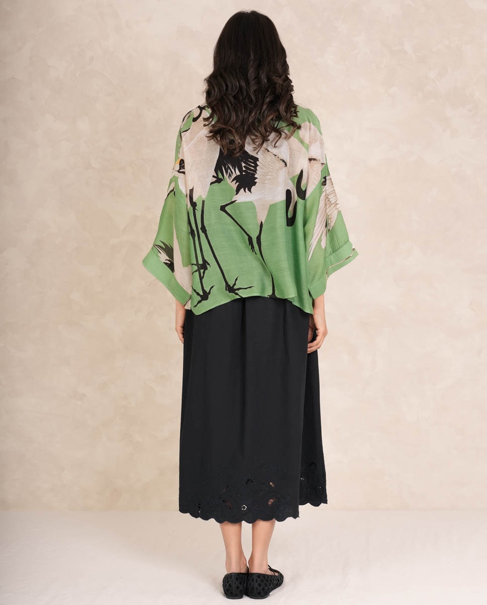 Kimono Curto Verde-5
