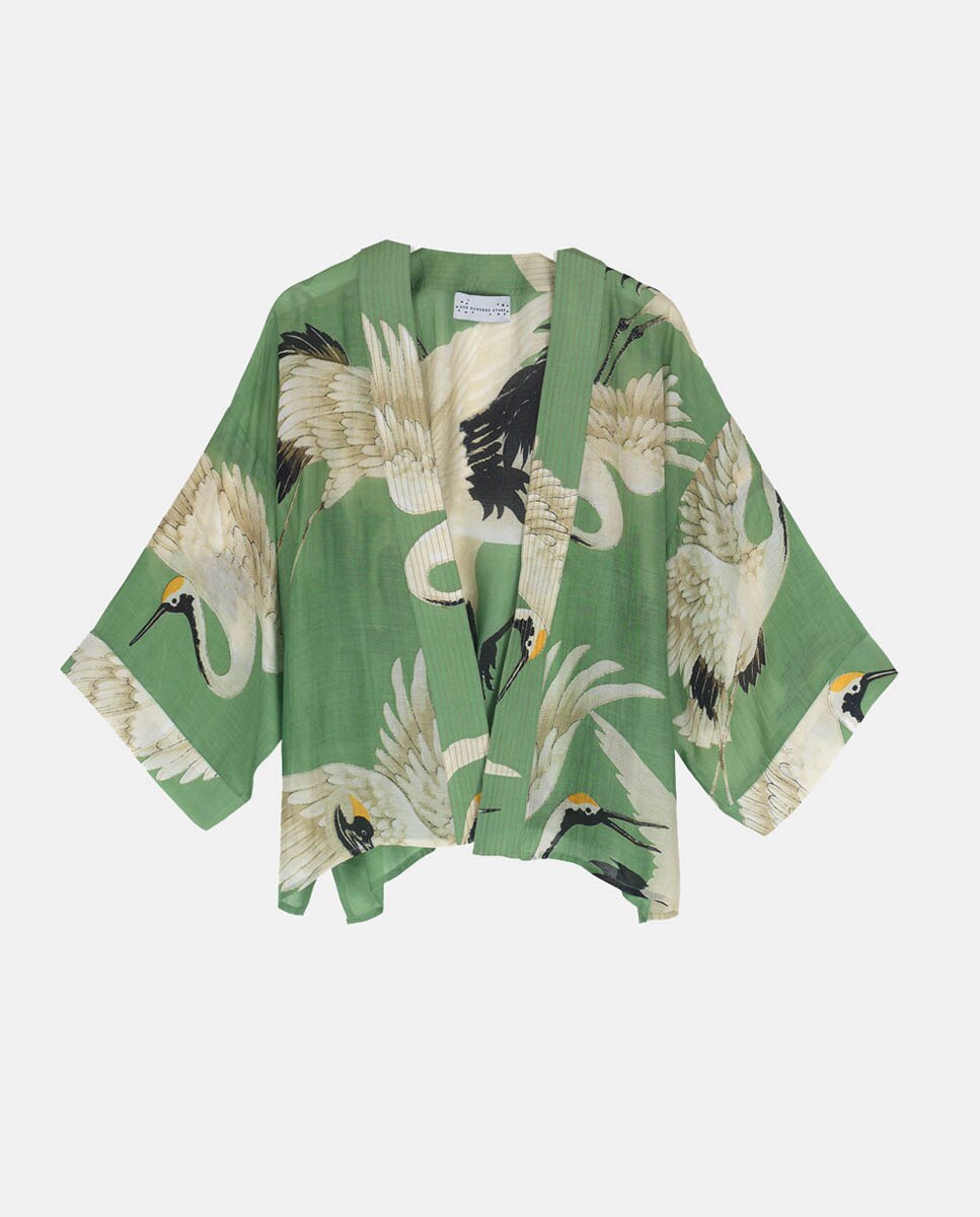 Kimono Curto Verde-6