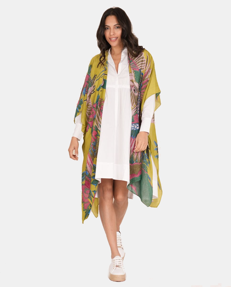 Kimono Comprido Verde-1