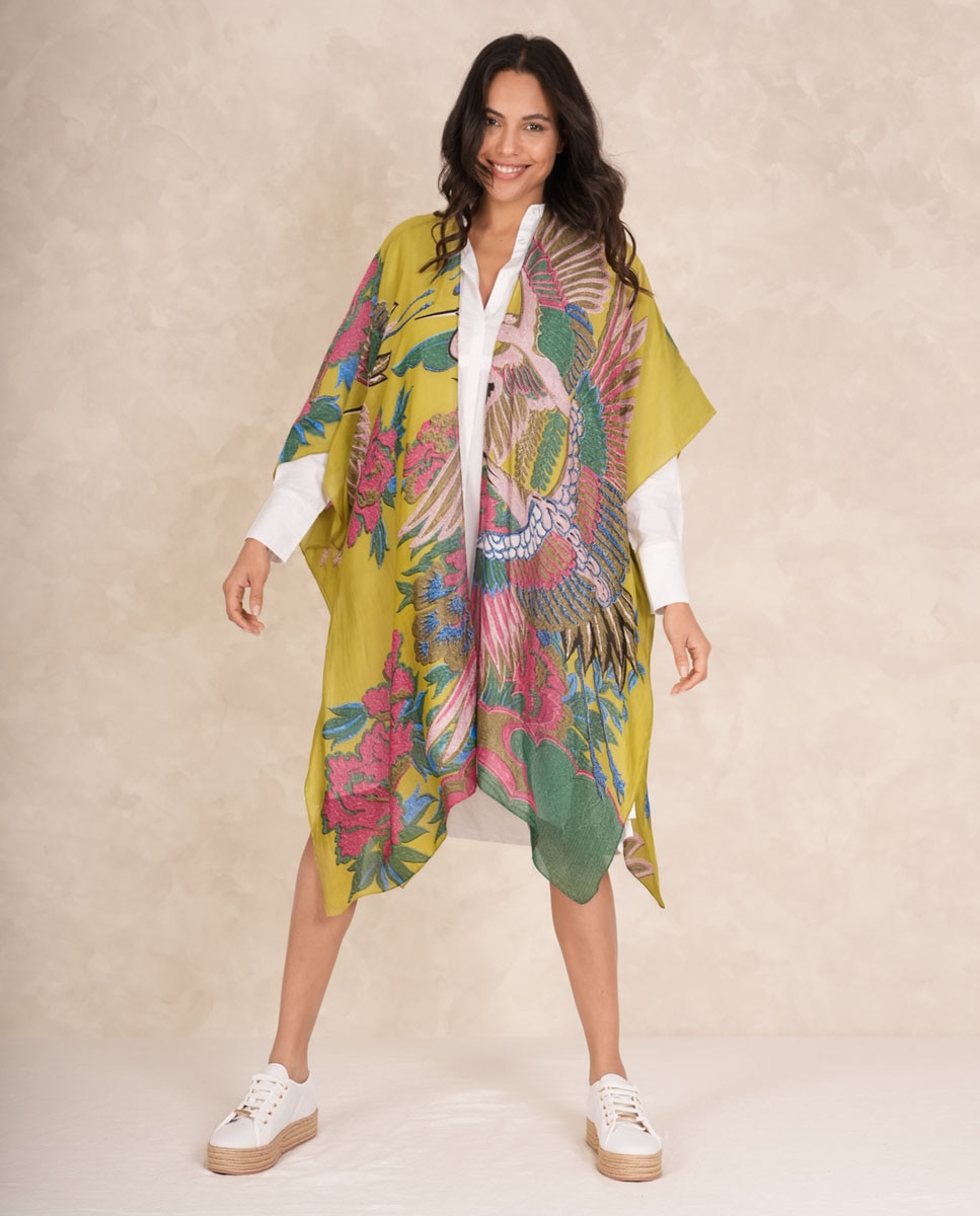 Kimono Comprido Verde-3