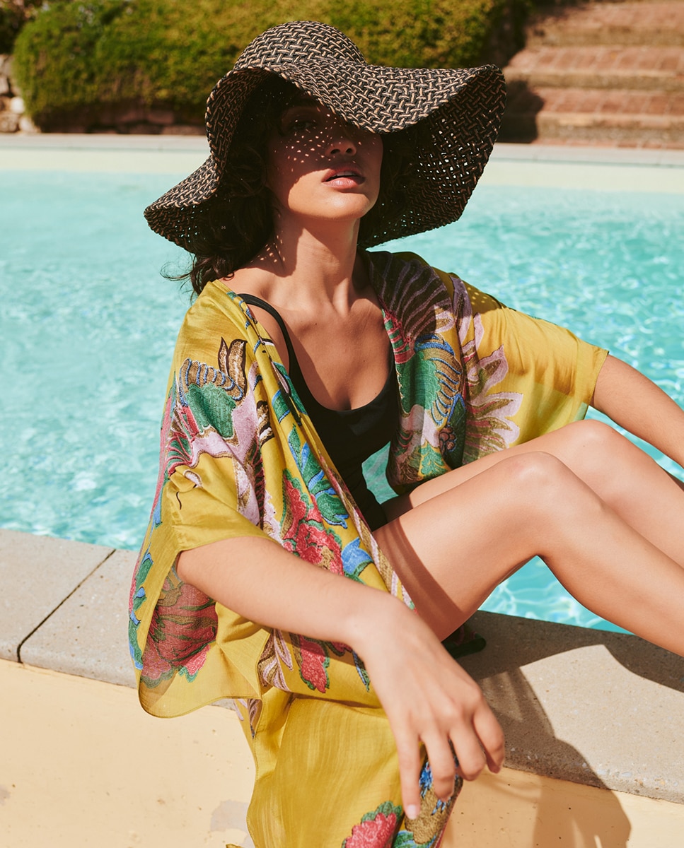 Kimono Comprido Verde-5