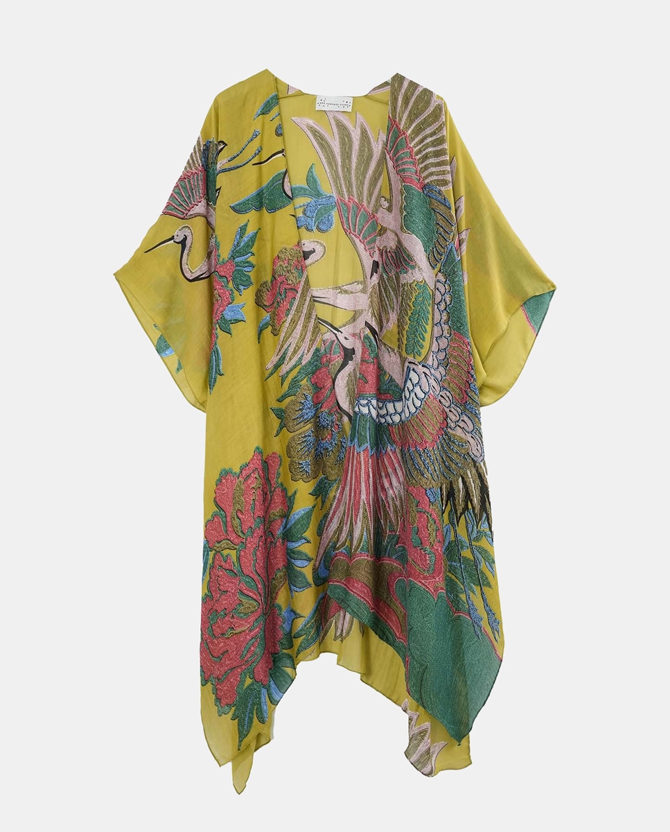 Kimono Comprido Verde-6