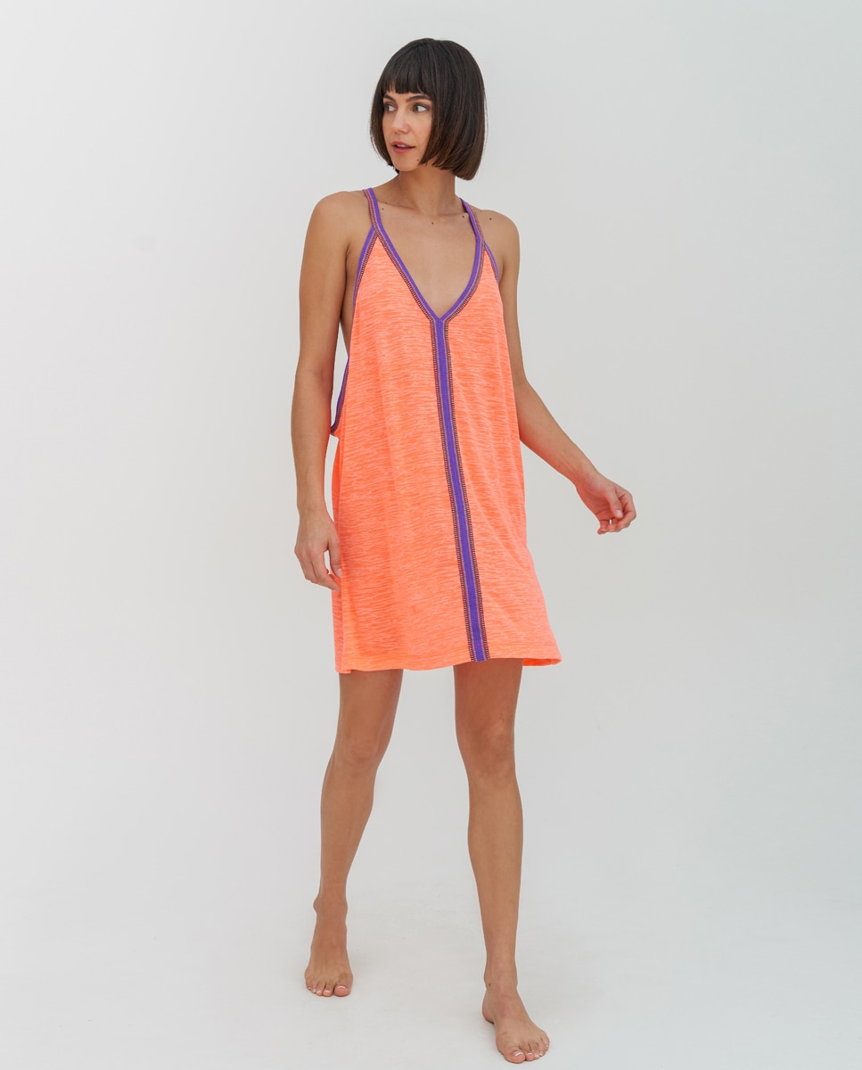 Imagem 0 de Kaftan de Alças com Detalhe em Contraste - Verde