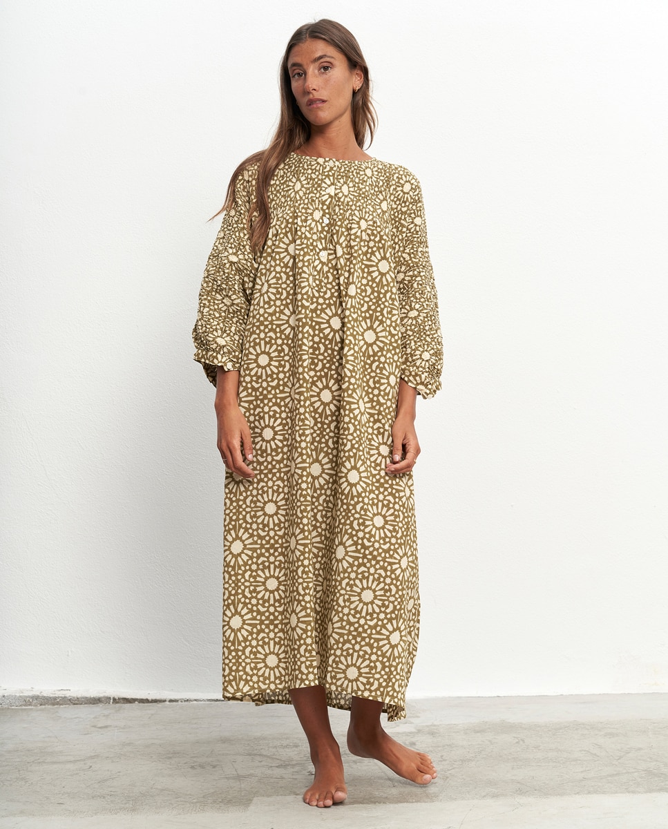 Imagem 0 de Maxi Vestido Kaftan de Algodão