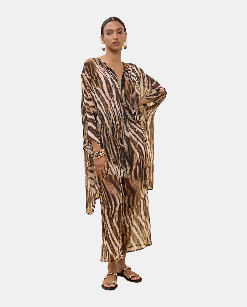 Imagem 0 de Camisa com Animal Print de Zebra