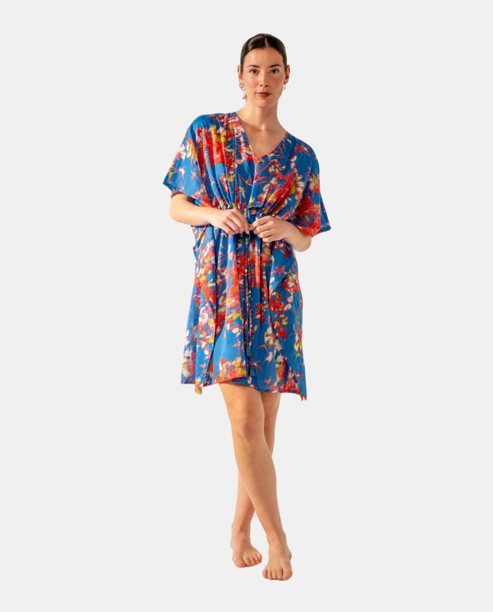 Imagem 0 de Kaftan com Estampado Floral em Algodão