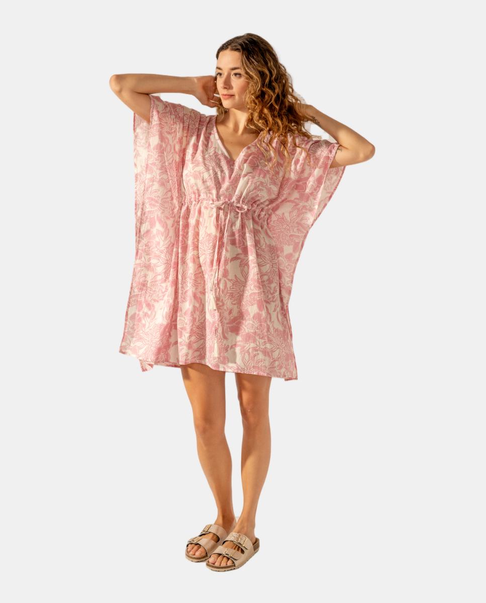 Imagem 0 de Kaftan com Estampado Floral em Algodão